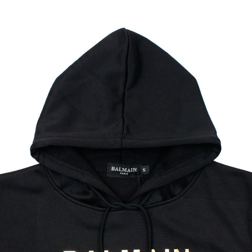 Balmain Basic Black Hoodie